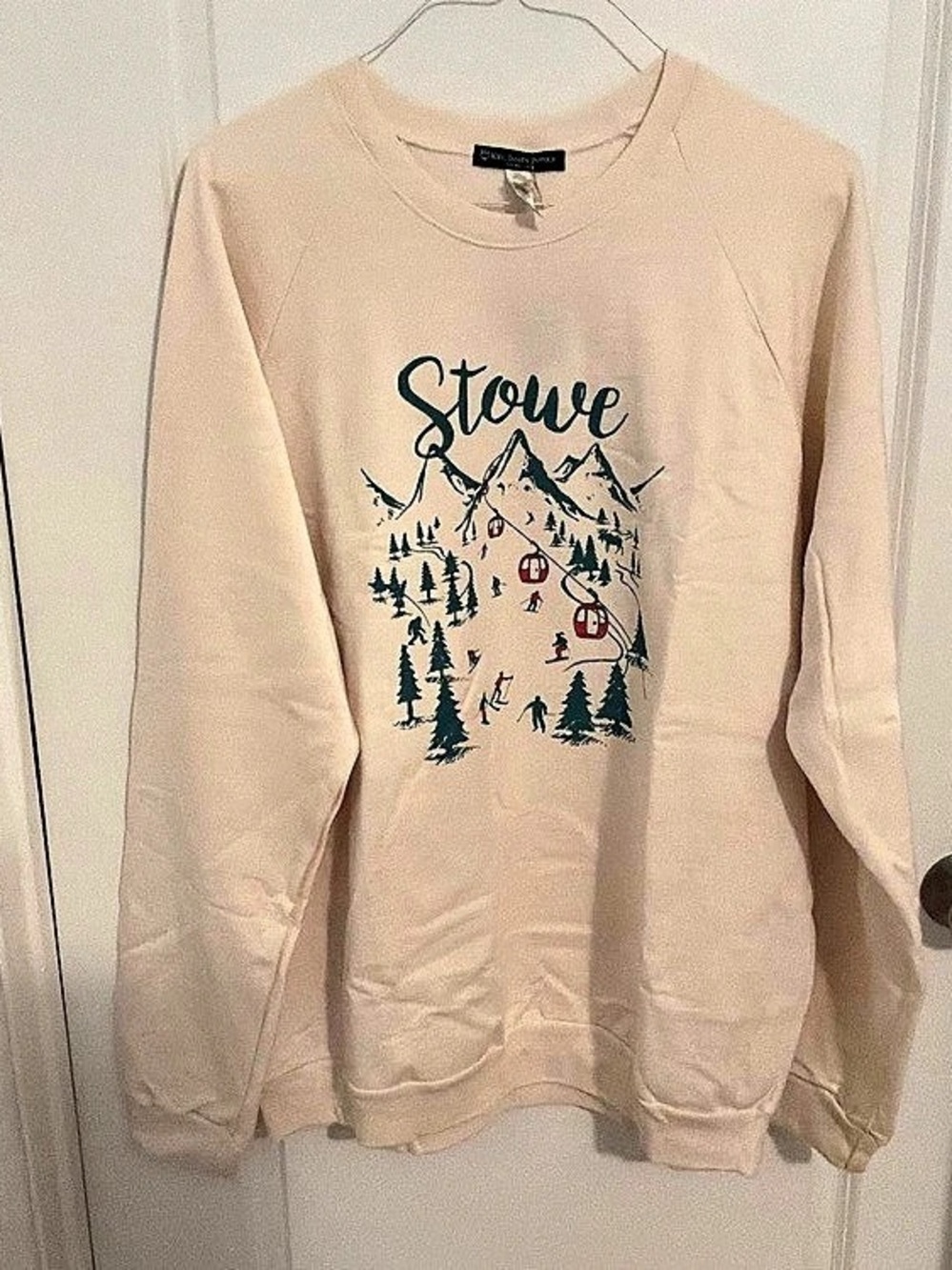 Kiel Patrick James Graphic Sweatshirt in Cream Size XL NWT